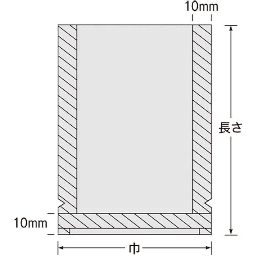 Amazon.co.jp: 福助工業 ナイロンポリ TLタイプ規格袋 20-30